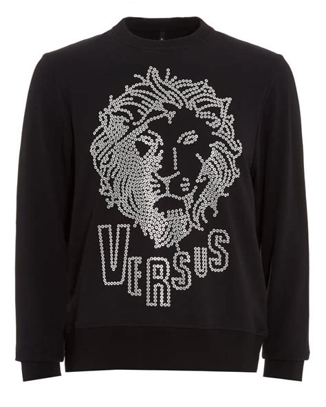 versus versace hoodie mens lion|More.